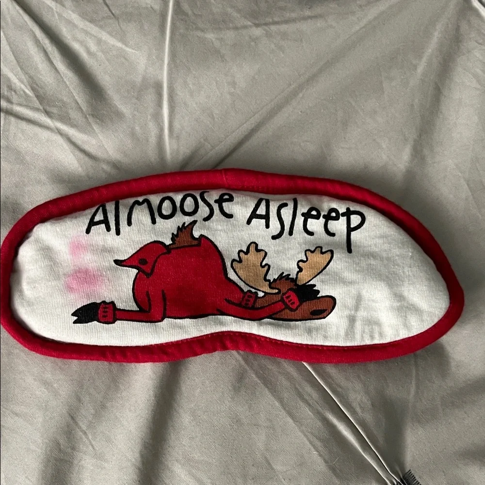Sleep Mask with Moose Design